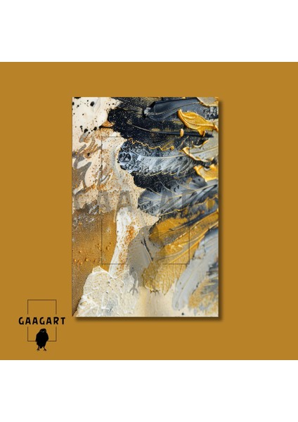 3'lü Kanvas Salon Duvar Tablosu Sarı Çiçek ve Soyut Desen fırsatları