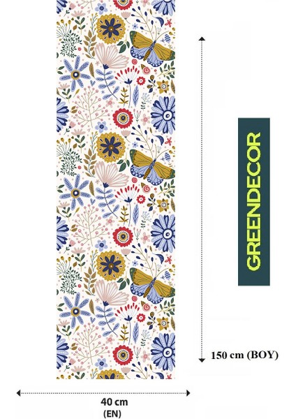 Çiçek Bohem Desenli Özel Tasarım Runner Dijital Baskılı Dekoratif Masa Örtüsü Modern Ev Dekorasyonu fiyatları