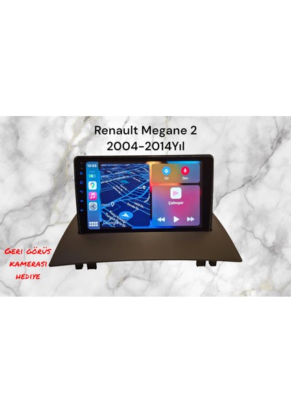 Renault Megane 2 2004-2011 Yıl Uyumlu 9 Inç Android Multimedya Carplay+Android Auto+Navigasyon