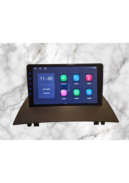 Renault Megane 2 2004-2011 Yıl Uyumlu 9 Inç Android Multimedya Carplay+Android Auto+Navigasyon