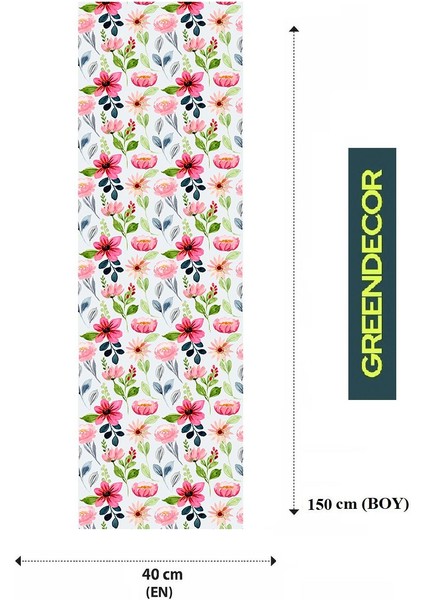 Çiçek Bohem Desenli Özel Tasarım Runner Dijital Baskılı Dekoratif Masa Örtüsü Modern Ev Dekorasyonu fiyatları