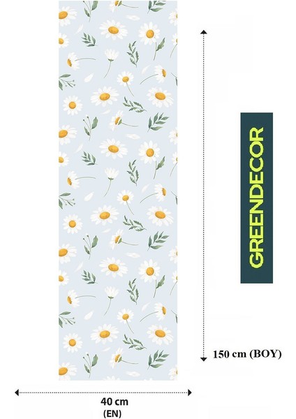 Papatya Çiçek Bohem Desenli Özel Tasarım Runner Baskılı Dekoratif Masa Örtüsü Modern Ev Dekorasyonu fiyatları