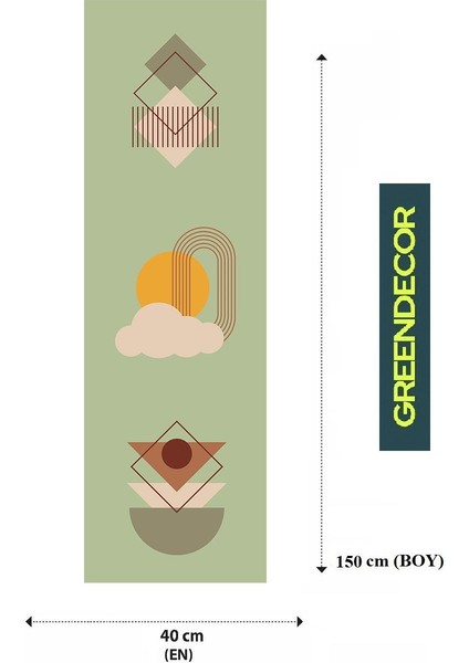 Vazo Çiçek Bohem Desenli Özel Tasarım Runner Baskılı Dekoratif Bej Masa Örtüsü Modern Ev Dekorasyonu fiyatları