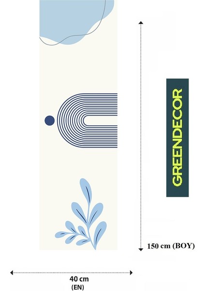 Yaprak Bohem Desenli Özel Tasarım Runner Dijital Baskılı Dekoratif Masa Örtüsü Modern Ev Dekorasyonu fiyatları