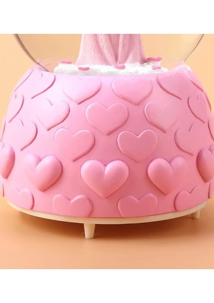 Pembe Peri Işıklı Sihirli Kar Küresi Arkadaşa Hediye