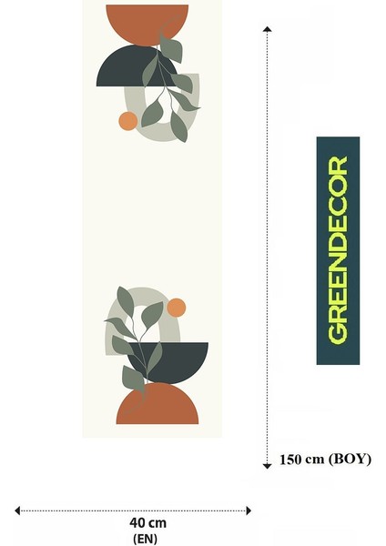 Vazo Çiçek Bohem Desenli Özel Tasarım Runner Baskılı Dekoratif Bej Masa Örtüsü Modern Ev Dekorasyonu fiyatları