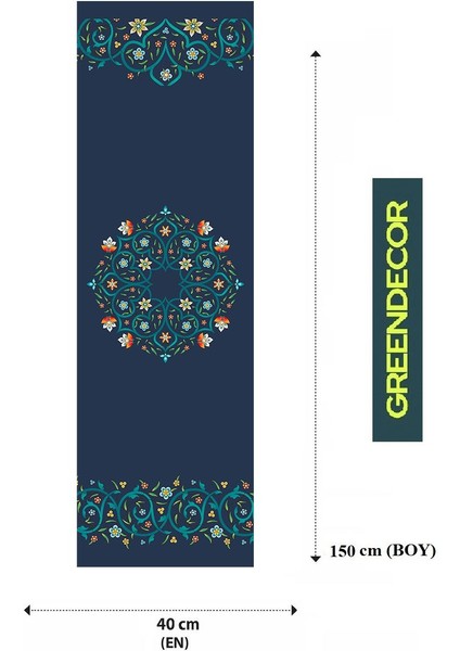 Etnik Çiçek Yaprak Desenli Özel Tasarım Runner Dijital Baskılı Dekoratif Masa Örtüsü Ev Dekorasyonu fiyatları