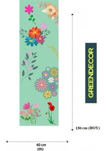 Etnik Çiçek Bohem Desenli Özel Tasarım Runner Dijital Baskılı Dekoratif Masa Örtüsü Ev Dekorasyonu fiyatları