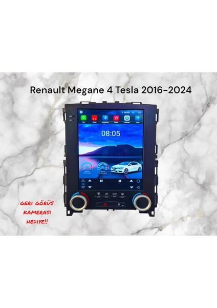 Renault Megane 4 Tesla 2016-2024 Yıl Uyumlu 9,7 Inç Android Multimedya Carplay+Android Auto+Navigasyon
