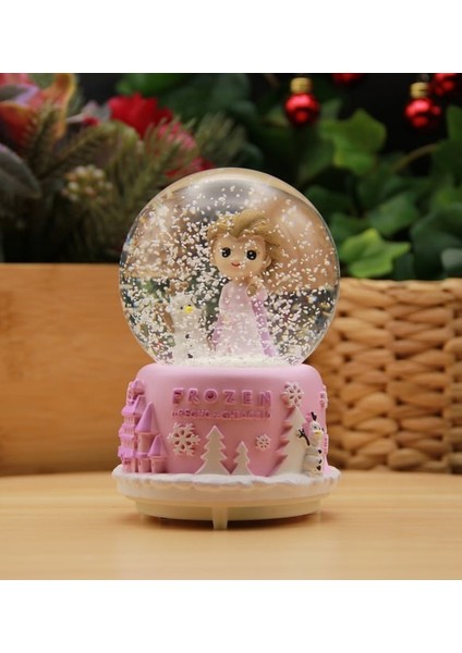 Karlar Kraliçesi Frozen Temalı Püskürtmeli Işıklı ve Müzikli Kar Küresi fiyatları