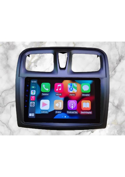 Renault Symbol 2013-2023 Yıl Uyumlu 9 Inç Android Multimedya Carplay+Android Auto+Navigasyon modelleri