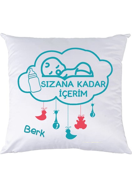Sızana Kadar İçerim Yenidoğan Erkek Bebek Hediyesi Yastık