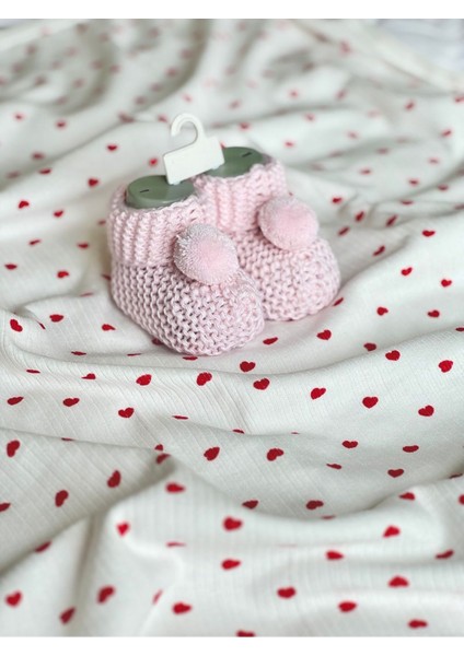Örgü Bebek Patik Yenidoğan Hediyelik Tozpembe modelleri