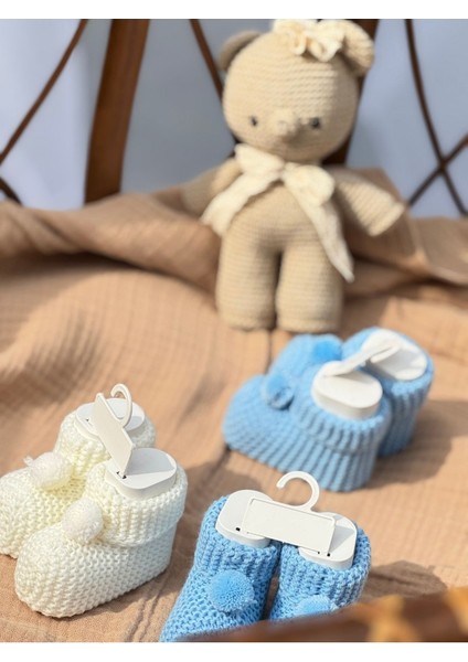Örgü Bebek Patiği Yenidoğan Bebek Hediyelik modelleri