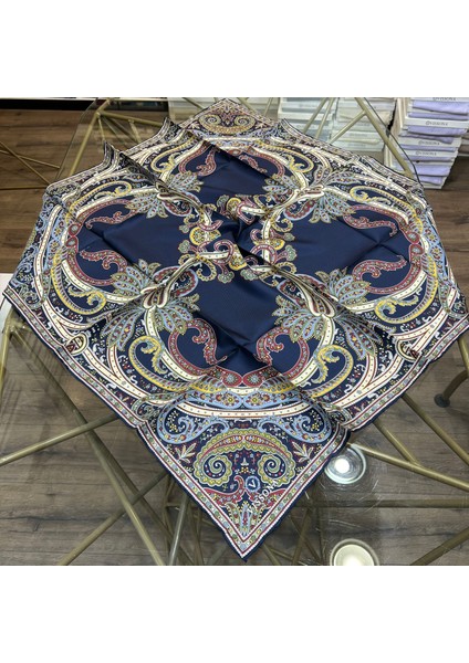 Twill Ipek Eşarp Lacivert
