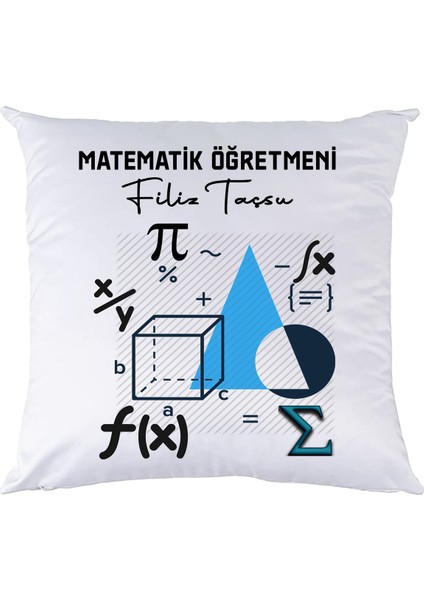 Matematik Öğretmenine Hediye İsimli Yastık