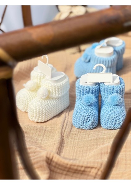 Örgü Bebek Beyaz Patik Yenidoğan Bebek Hediyelik fiyatları