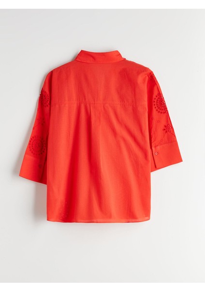 Lcw Vision Ajurlu Oversize Kadın Gömlek (S5) fiyatları