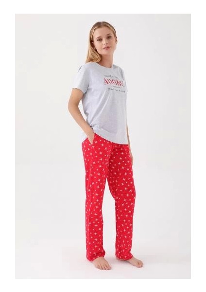 Azze Arnetta 2580-S Kadın Kısa Kol Pijama Takım
