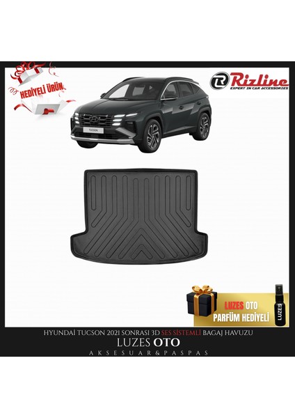 Hyundai Tucson 3D Ses Sistemli Bagaj Havuzu 2021-2022-2023-2024-2025