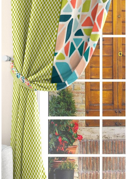 Kadife Kumaş Dijital Baskılı Fon Perde 140 x 260 cm ( 2 Adet )