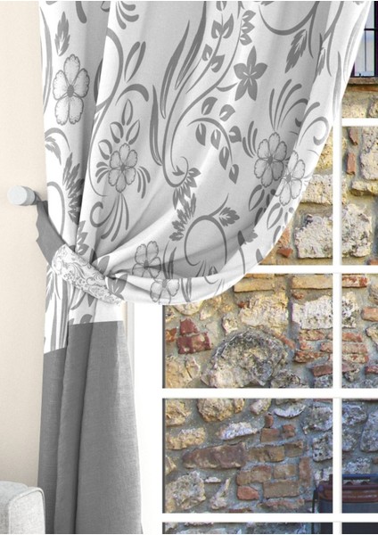 Kadife Kumaş Dijital Baskılı Fon Perde 140 x 260 cm ( 2 Adet )
