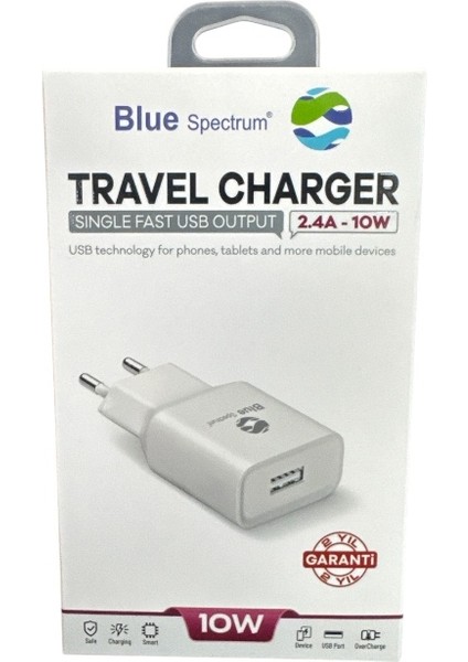 10W 2.4A Şarj Başlığı USB Çıkışlı
