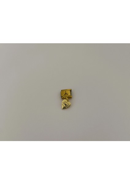 Badelis Çelik Gold Kalp Gözü Detaylı Charm fiyatları