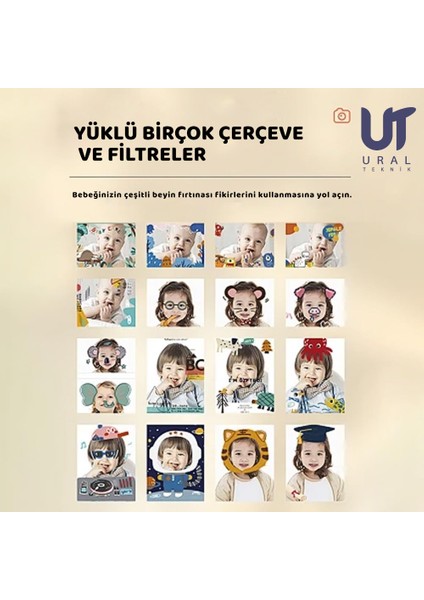 Çocuk Fotoğraf Makinesi Yazıcı, Selfie, Full Hd, Filtre, Oyunlar, Mp3 Çalar App Desteği indirimleri