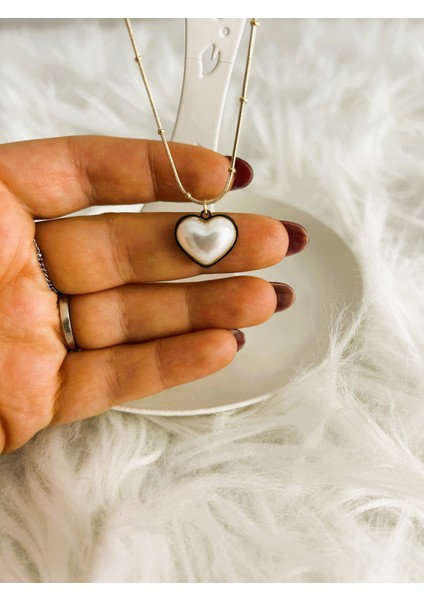 Badelis Çelik Kalp Detaylı Küçük Dorika Kolye Gold fırsatları