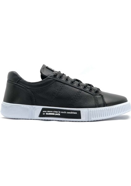 Hammerjack 102 20250-M Basel M Erkek Casual Ayakkabı Siyah-Beyaz