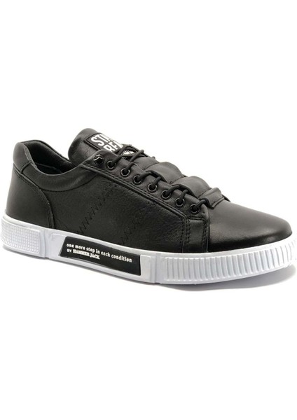 Hammerjack 102 20250-M Basel M Erkek Casual Ayakkabı Siyah-Beyaz