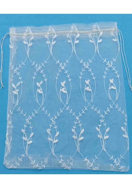 Desenli Tül Kese 26*34 cm Ebatında 6 Adettir Hediyelik Bohçalık Çeyizlik