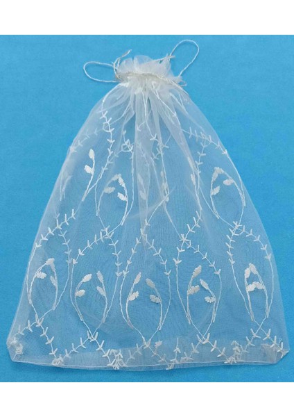 Desenli Tül Kese 26*34 cm Ebatında 6 Adettir Hediyelik Bohçalık Çeyizlik