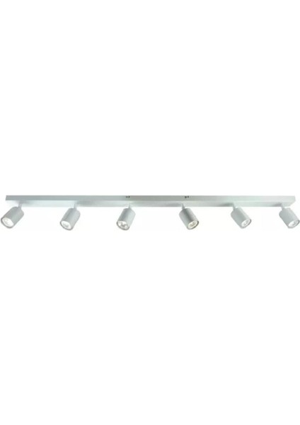 Mylight 6 lı Altılı led spot tavan avize 120 cm gövde tasarruflu led ampul(en iyi marka ile) sevk(beyaz ve siyah renk gövde) ampul renk tercihi mevcut