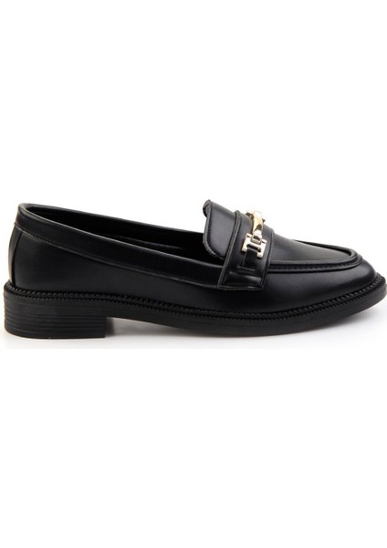 Siyah Kadın Loafer Ayakkabı K01879100509