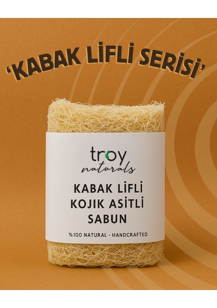 Kabak Lifli Kojik Asitli Zerdeçallı Sabun 130 gr