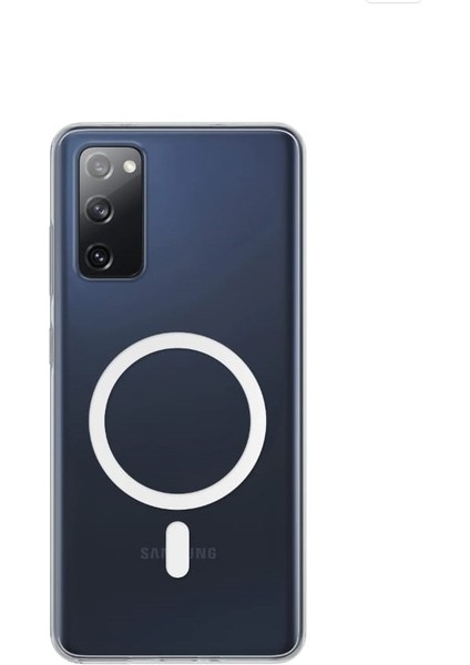 Samsung Galaxy S20 Fe Kılıf Sararmaz Slim Magsafe Wireless Kablosuz Şarj Uyumlu Manyetik Şeffaf Kapak