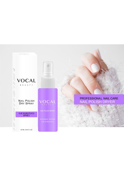 Oje Kurutucu 25 ml Nail Polish Dryer Spray Iz Bırakmayan Vitamin E