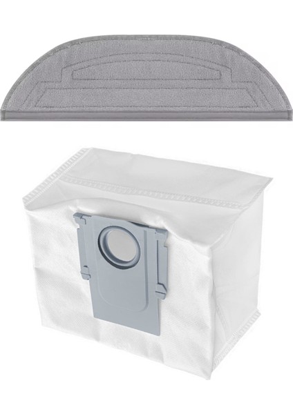 Roborock S8 Maxv Ultra Uyumlu Mop Anafırça Yan Fırça Toz Torbası Minimal Mop Seti