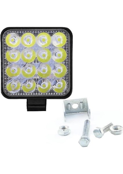 16 LED Kare Çalışma Lamba Mini