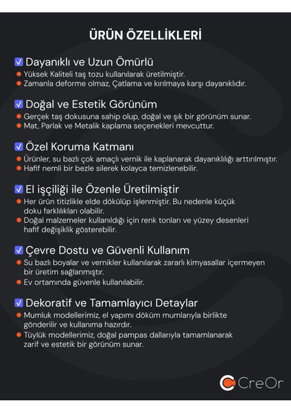 Black Collection - Dekoratif 2'li Set - Tüylük & Kedi Figürü