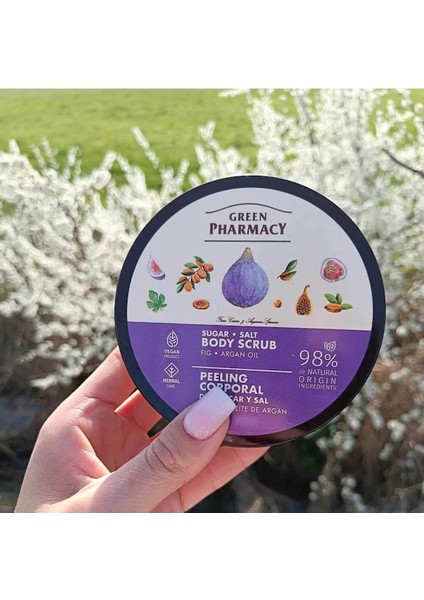 %98 Bitkisel Vegan Rahatlatır Vicut Peelingi Incir Argan Yag 200 ml
