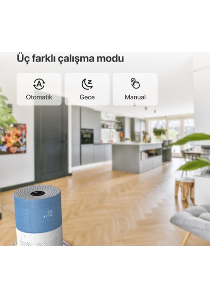X7420_M2 Akıllı Hava Temızleyıcı Mavı