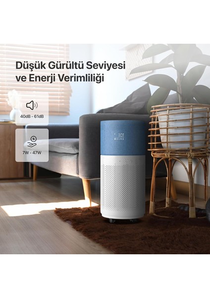 X7420_M2 Akıllı Hava Temızleyıcı Mavı