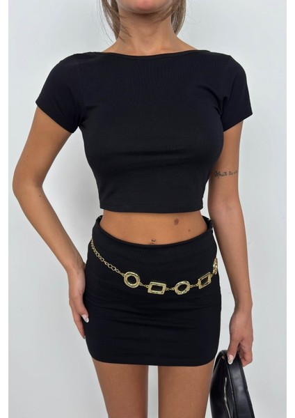 Yarım Kol Basic T-Shirt