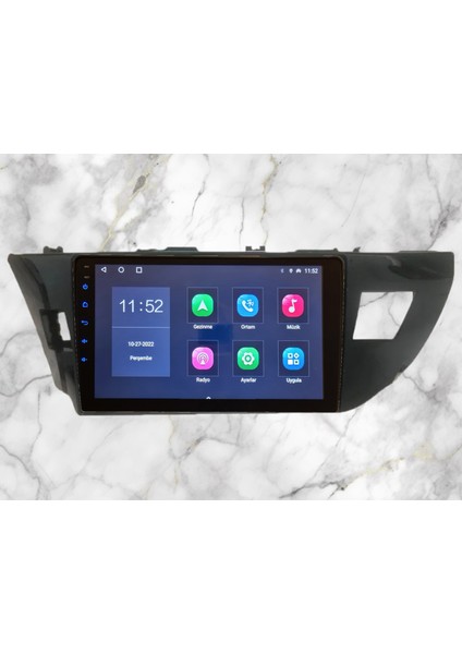 Toyota Corolla 2014-2016 Yıl Uyumlu 10,2 Inç Android Multimedya Carplay+Android Auto+Navigasyon