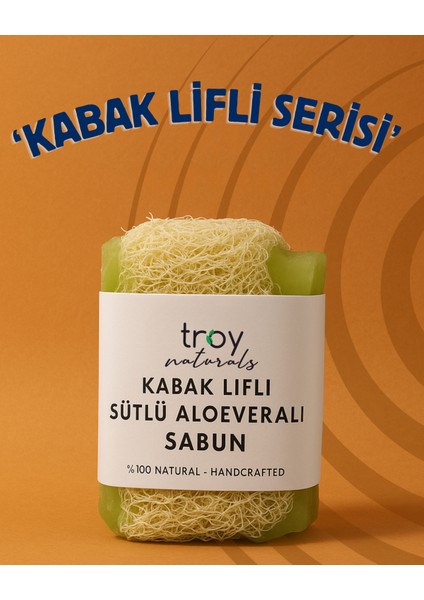 Kabak Lifli Sütlü Aloe Vera Sabunu 160 gr
