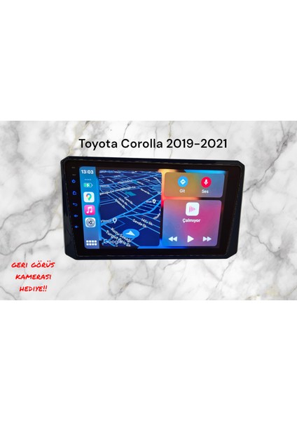 Toyota Corolla 2019-2021 Yıl Uyumlu 10,2 Inç Android Multimedya Carplay+Android Auto+Navigasyon