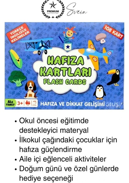 Ikili Hafıza Kartları Çocuk Eğitici Eşleştirme Oyun Seti Zeka Gelişim Algı Dikkat Oyunu 108 Kart fırsatları
